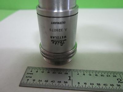 MICROSCOPE PART OBJECTIVE LEITZ GERMANY 54X OEL OPTICS AS IS BIN#N3-D-14