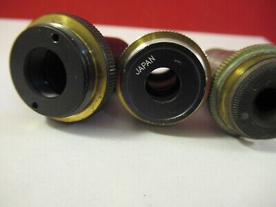 LOT ASSORTED OBJECTIVES MICROSCOPE PART OPTICS AS PICTURED &1E-B-16