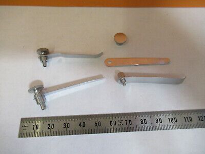 LOT ASSORTED CLIPS STAGE for  MICROSCOPE PART AS PICTURED &P2-A-116