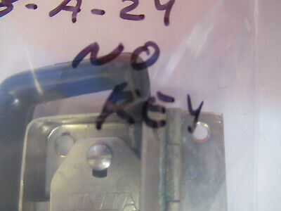 LOCK HINGES ETC OLYMPUS JAPAN MICROSCOPE PART WITHOUT KEY AS PICTURED &P8-A-24