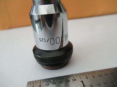 WILD M11 SWISS HEERBRUGG OBJECTIVE 100X LENS MICROSCOPE PART AS PICTURED F4-A-27