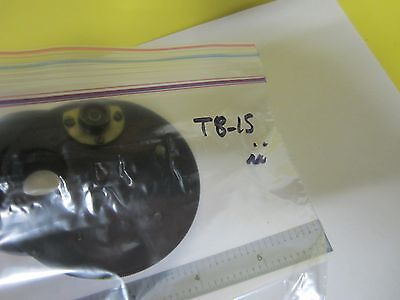 MICROSCOPE PART CONDENSER + FILTER NOS OPTICS AS IS BIN#T8-15