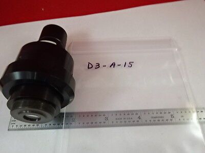 MICROSCOPE PART 25-70-02 CAMERA ADAPTER PHOTO EYEPIECE OPTICS AS IS #D3-A-15