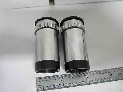 LOT 2 EA LEITZ GERMANY EYEPIECES PERIPLAN 10X MICROSCOPE PART OPTICS BIN#L3-23