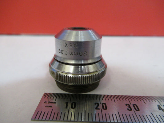 ANTIQUE BAUSCH LOMB 3.5X OBJECTIVE OPTICS MICROSCOPE PART AS PICTURED &P8-A-84