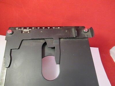 LEICA GALEN STAGE TABLE MICROMETER MICROSCOPE PART OPTICS AS PICTURED &75-B-42