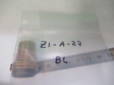 ANTIQUE BAUSCH LOMB BRASS 10X OBJECTIVE MICROSCOPE PART AS PICTURED &Z1-A-27