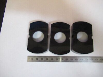 LOT 3 ea  PLASTIC EMPTY SLIDE OLYMPUS JAPAN MICROSCOPE PART AS PICTURED P3-A-115