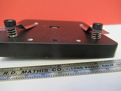 AMSCOPE STAGE TABLE WITH CLIPS MICROSCOPE PART AS PICTURED &A7-B-01