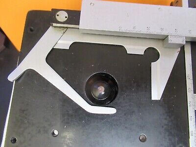 LEITZ GERMANY STAGE TABLE XY MICROMETER MICROSCOPE PART AS PICTURED &14-FT-30