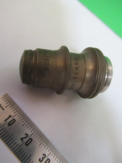 CARL ZEISS  OBJECTIVE 1/12 LENS OPTICS MICROSCOPE PART AS PICTURED Q7-A-07