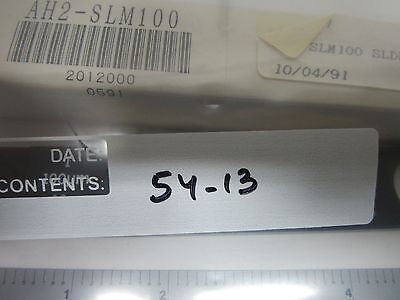 OLYMPUS MICROSCOPE SLIDE AH2-SLM100 FILTER OPTICS BIN#54-13