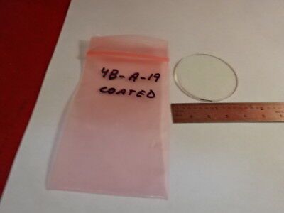 OPTICAL COATED WINDOW LENS FLAT OPTICS AS IS &4B-A-19