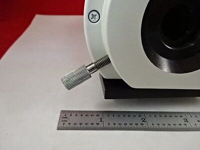 MICROSCOPE PART MAGNIFICATION CHANGER PHOTO TUBE OPTICS AS IS B#Q2-A-03