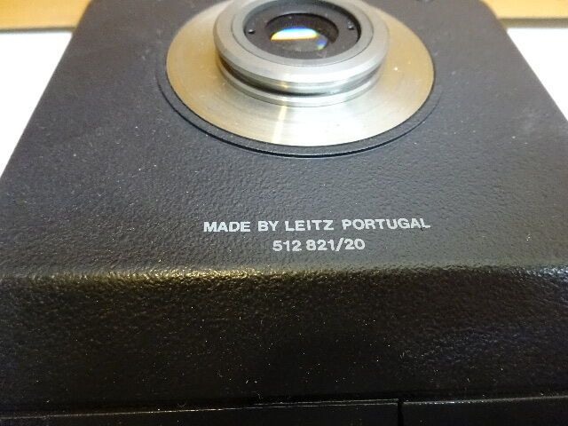 MICROSCOPE PART LEITZ PORTUGAL 512821/20 HEAD OPTICS AS IS #81-59