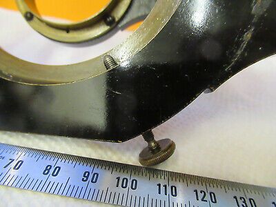 ANTIQUE CARL ZEISS BRASS STAGE HOLDER RARE MICROSCOPE PART AS PICTURED P9-A-84