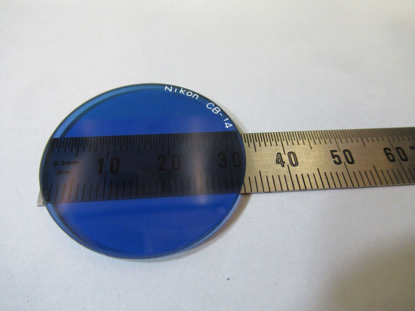 NIKON CB-14 BLUE GLASS FILTER OPTICS MICROSCOPE PART AS PICTURED #22-A-35