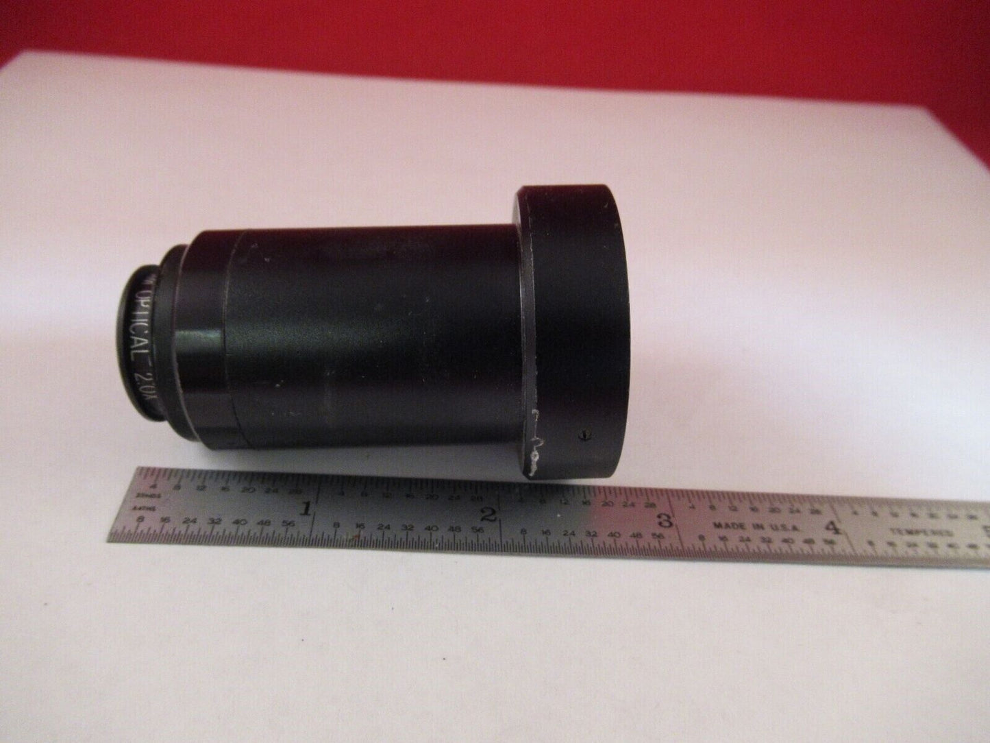 FOR PARTS RAM OPTICAL OBJECTIVE 2.0X MICROSCOPE PART OPTICS AS IS &A8-A-08