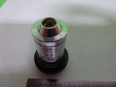 MICROSCOPE PART OBJECTIVE OLYMPUS JAPAN CPL10 PLAN 10X OPTICS AS IS BIN#Y5-K-02