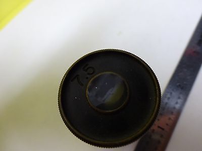 MICROSCOPE PART EYEPIECE ANTIQUE OCULAR 7.5X OPTICS  X8-49