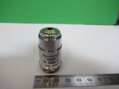 REICHERT AUSTRIA OBJECTIVE 80X /250 FLUOR MICROSCOPE PART AS PICTURED W9-B-05