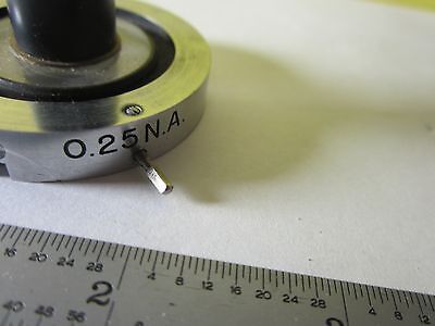 MICROSCOPE PART MOUNTED OBJECTIVE 13.5X OPTICS AS IS BIN#15-B-15