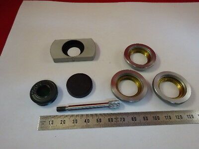 LOT MICROSCOPE PARTS ZEISS REICHERT OTHERS ETC OBJECTIVE ADAPTER OPTICS &94-A-24