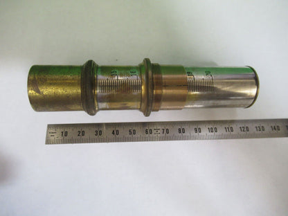 ERNST LEITZ GERMANY TUBUS BRASS ANTIQUE MICROSCOPE PART AS PICTURED S8-A-76