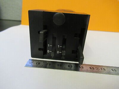 LEICA DMRE GERMANY BLOCK DIAPHRAGM IRIS MICROSCOPE PART AS PICTURED P5-B-14