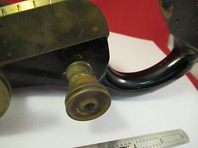 ANTIQUE BRASS LIMB STAGE SPENCER BUFFALO MICROSCOPE PART AS PICTURED &FT-5-191