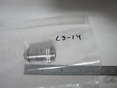 MICROSCOPE PART LEITZ WETZLAR GERMANY OBJECTIVE 12.5X OPTICS BIN#L3-14