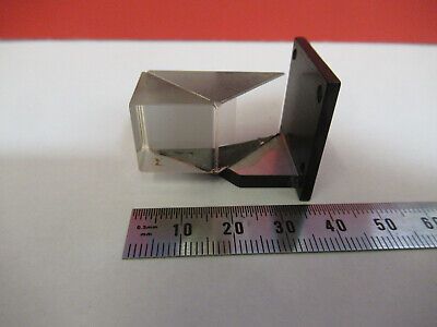 OPTICAL MOUNTED GLASS PRISM ASSEMBLY MICROSCOPE PART AS PICTURED &B1-B-10