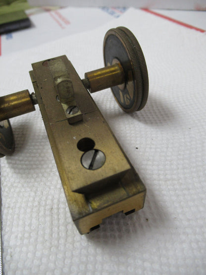 MICROSCOPE PART ANTIQUE BAUSCH LOMB FRAME GROSS ADJUST AS PICTURED BIN#W1-A-106