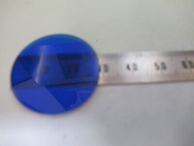 BAUSCH LOMB GLASS BLUE FILTER OPTICS MICROSCOPE PART AS PICTURED &3-C-31