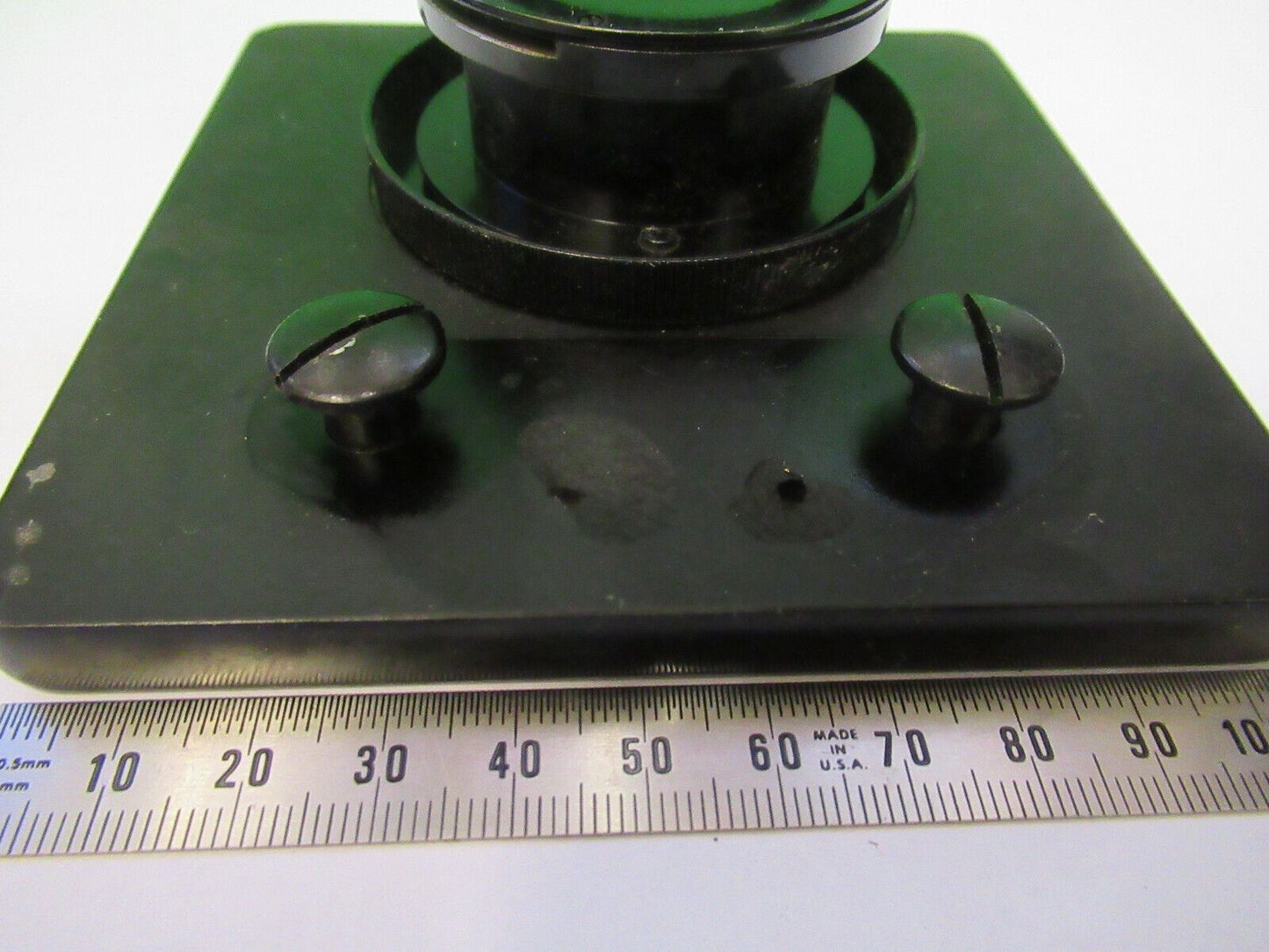 ANTIQUE SPENCER AO STAGE TABLE SPECIMEN MICROSCOPE PART AS PICTURED #R1-B-40