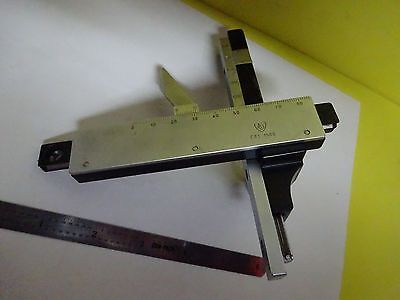 MICROSCOPE STAGE SPECIMEN MICROMETER GERMANY AO 1580 AMERICAN OPTICS BIN#X3-28