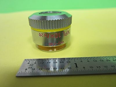 MICROSCOPE LEITZ GERMANY OBJECTIVE NPL 10X INFINITY OPTICS BIN#11-DT-U