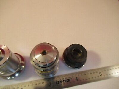 LOT ASSORTED OBJECTIVES MICROSCOPE PART OPTICS AS PICTURED &1E-B-14