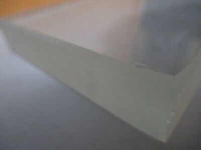 OPTICAL GLASS PLATE 4" x 3" x  5/8" BLOCK THICK OPTICS GLASS AS PICTURED F4-A-71