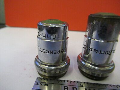 VINTAGE LOT SPENCER OBJECTIVE  10X 44X MICROSCOPE PART AS PICTURED #W8-FT-07