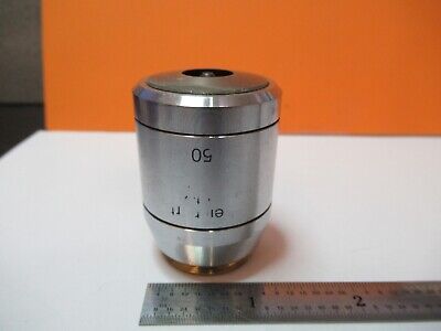 POLYVAR REICHERT AUSTRIA OBJECTIVE 50X IK MICROSCOPE PART AS PICTURE &W8-A-83