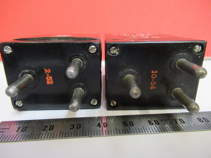 ANTIQUE QUARTZ CRYSTAL 81.94 PAIR FREQUENCY CONTROL RADIO AS PICTURED Q2-111