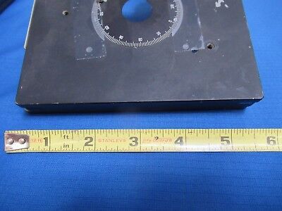 UNITRON JAPAN STAGE TABLE X-Y MICROMETER MICROSCOPE PART AS PICTURED &FT-3-45