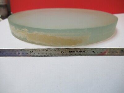 FOR PARTS LARGE GLASS PLATE STAGE GLASS MICROSCOPE PART AS PICTURED &Q1-A-75