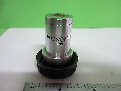 MICROSCOPE PART OBJECTIVE LEITZ GERMANY LL20 LONG DISTANCE AS IS OPTICS BN#S9-18