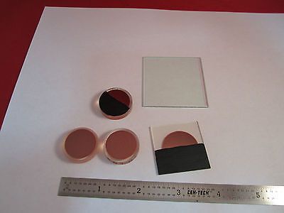 LOT 5 EA EXPERIMENTAL OPTICAL FILTERS LASER OPTICS MIL SPEC BIN#4B-34