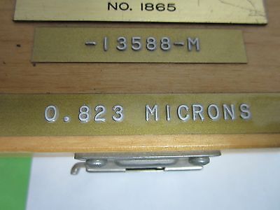 ROGER SHERMAN STANDARD PRECISION METROLOGY STEP 0.823 MICRONS OPTICS BIN#M8-03