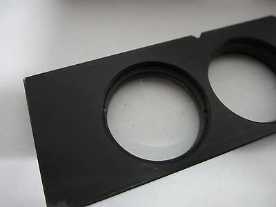 MICROSCOPE PART ZEISS FILTER SLIDE CROSSHAIR OPTICS AS IS BIN#M7-25