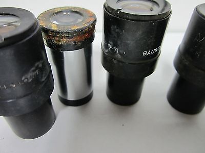 LOT 6 EA AO BAUSCH LOMB EYEPIECES MICROSCOPE PART OPTICS AS IS BIN#L2-09