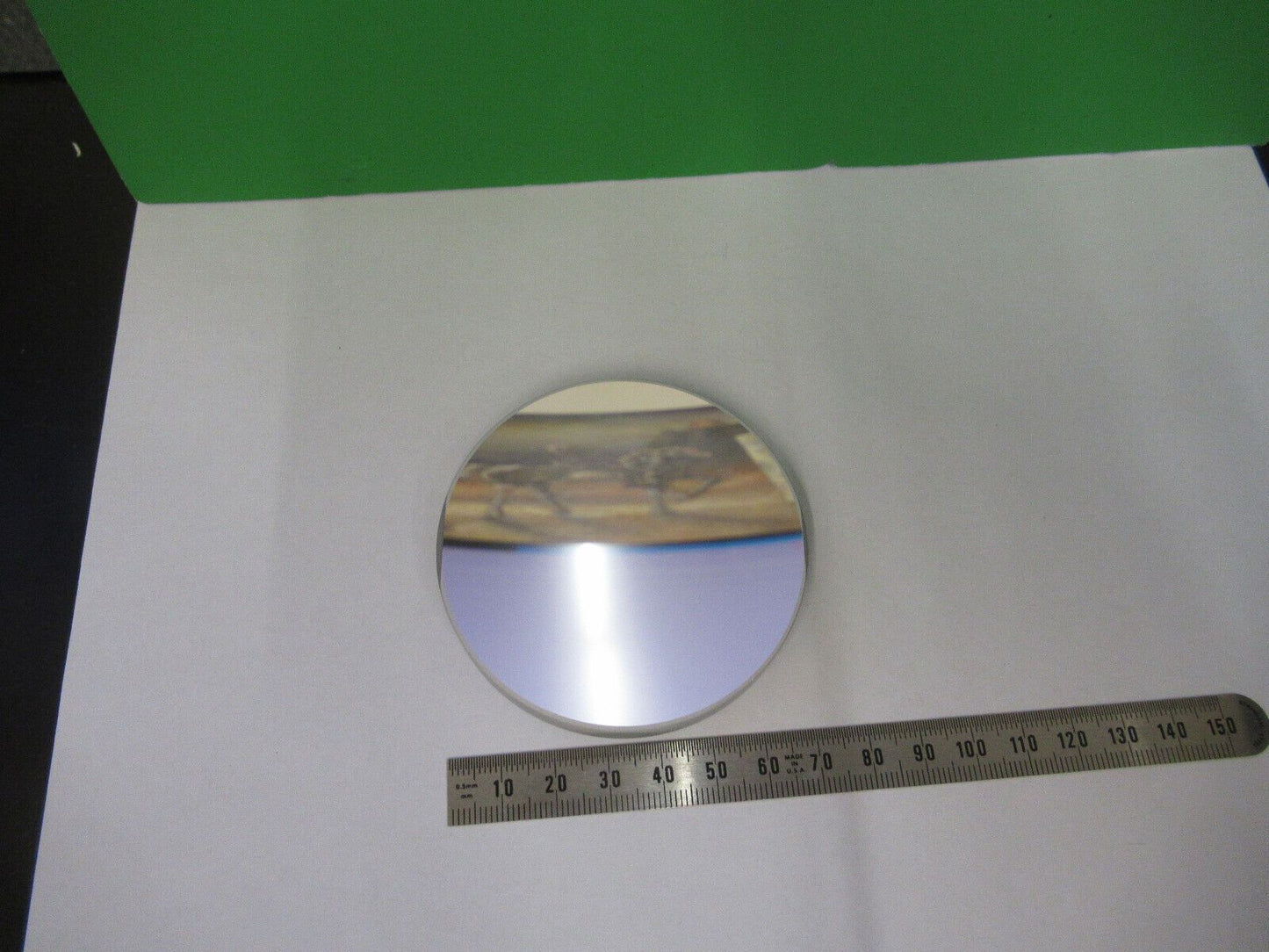 OPTICAL MIL SPEC LARGE CONCAVE MIRROR LASER OPTICS AS PICTURED R1-B-47